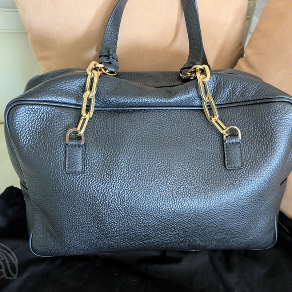 Versace Collection By Gianni Versace Black Pebble Leather Bag Never Used NWT - Picture 5 of 16